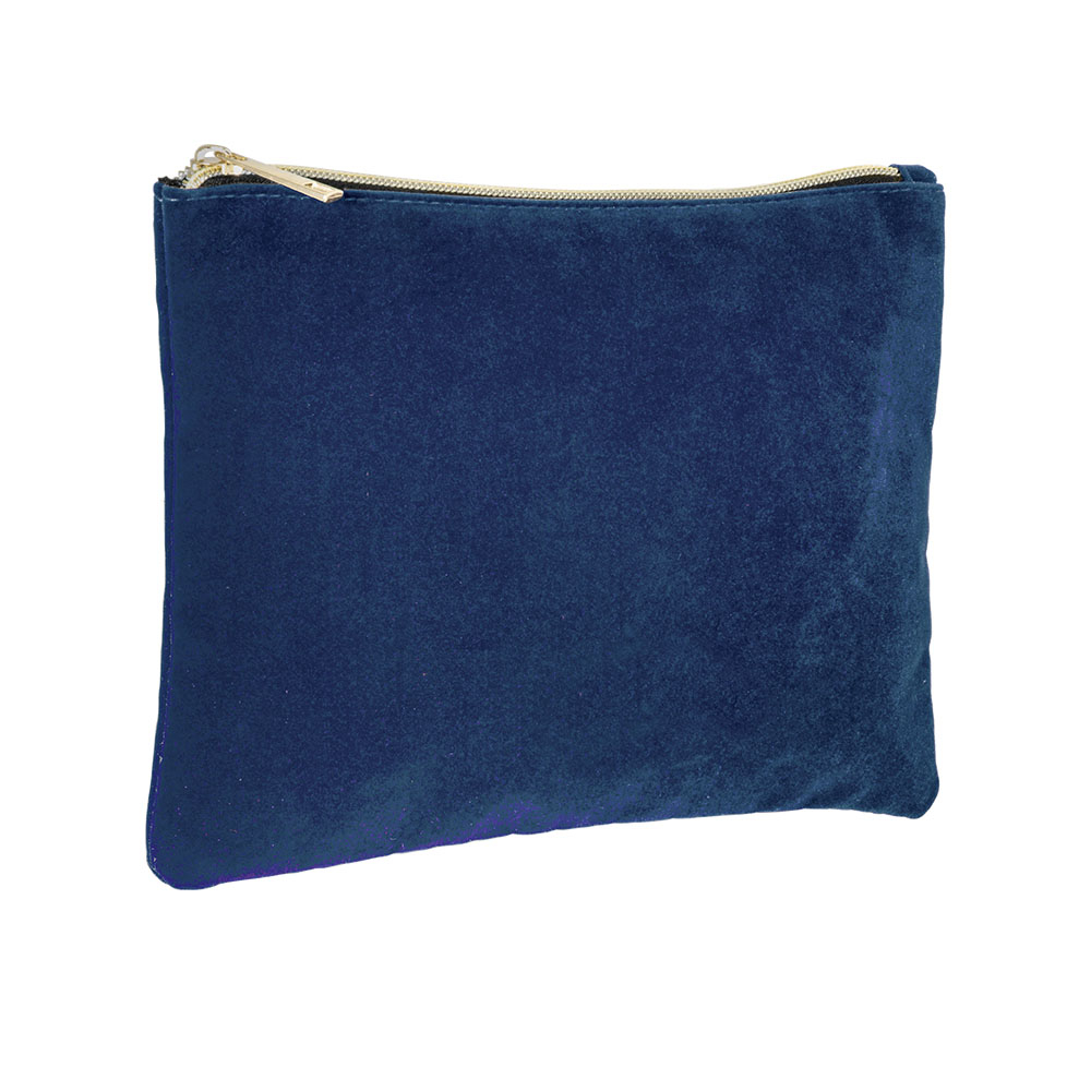 Trousse publicitaire en velours - Carpet Bleu marine